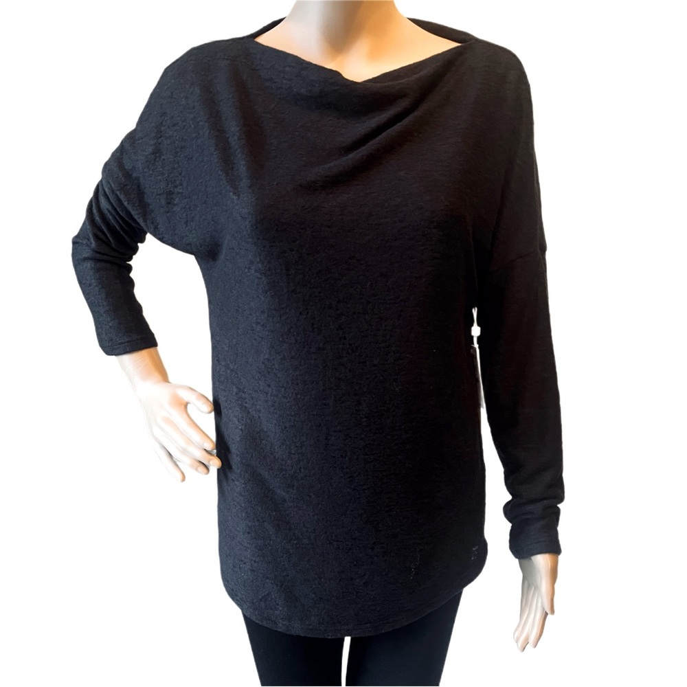 Caslon Black Sweater Boat Neck